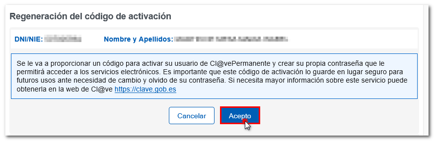 Datos identificativos y texto explicativo