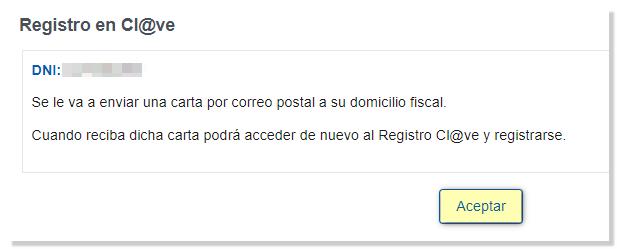Solicitud grabada