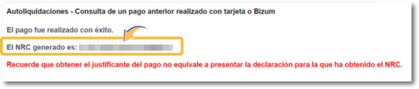 Justificante