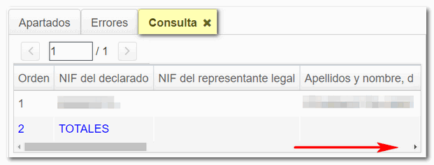 Pestaña Consultas