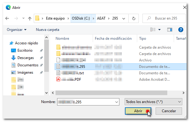 Select file