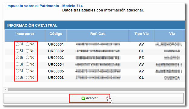 Incorporació de dades addicionals  