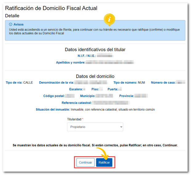 Datos domicilio fiscal