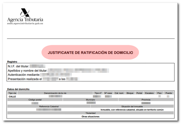 Justificante