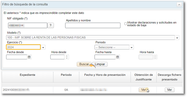 Filtro de búsqueda. Ejercicio