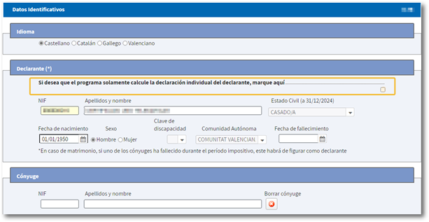 Datos identificativos