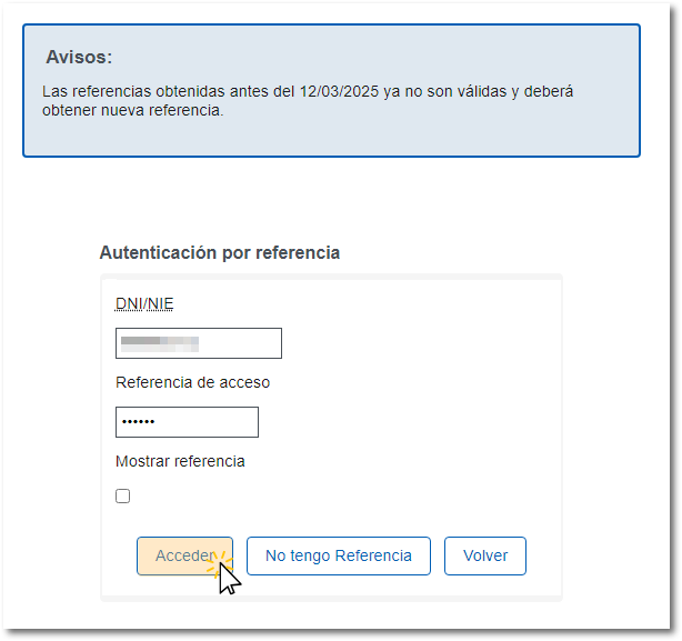 Autorización con referencia