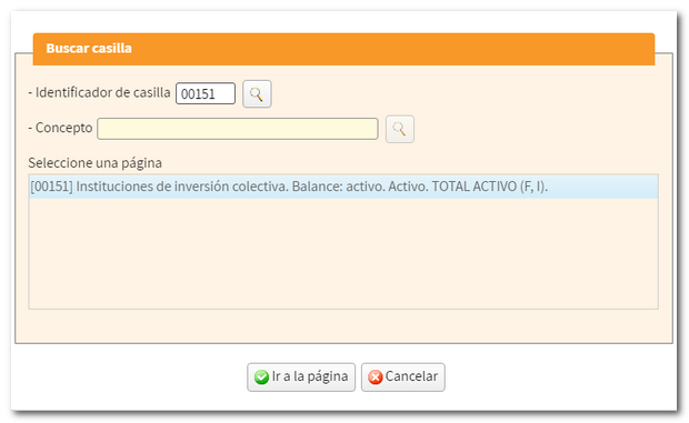 Buscar casilla