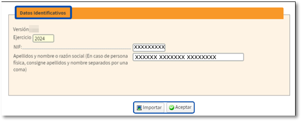 Datos identificativos